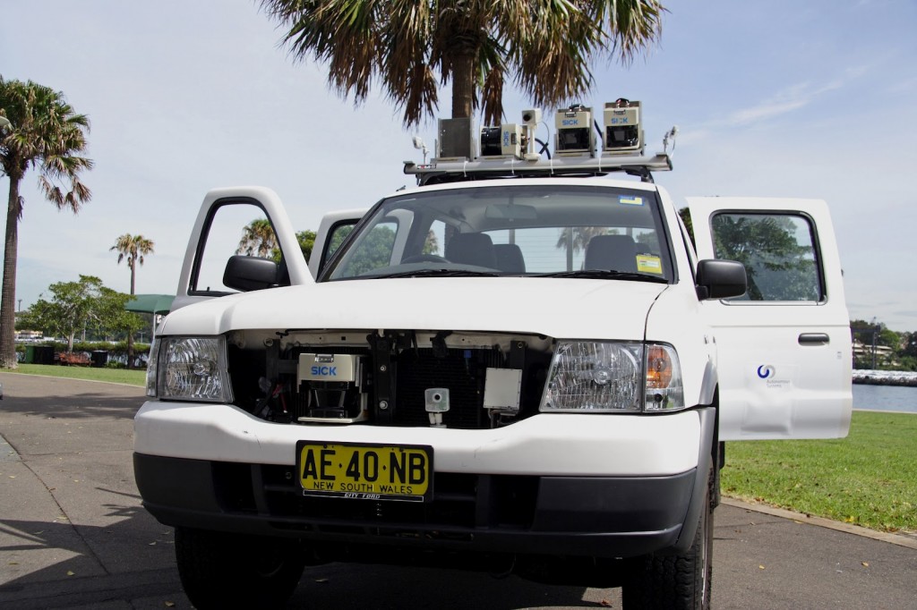 CRUISE vehicle with SICK sensors for autonomous vehicle research